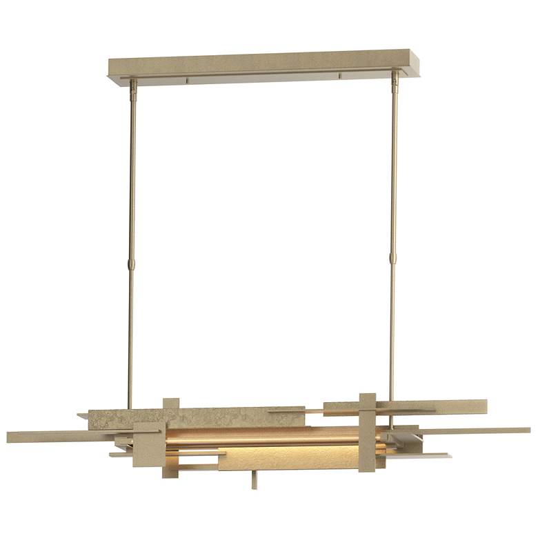 Image 1 Planar 48.3"W Soft Gold Accented Soft Gold Standard LED Pendant