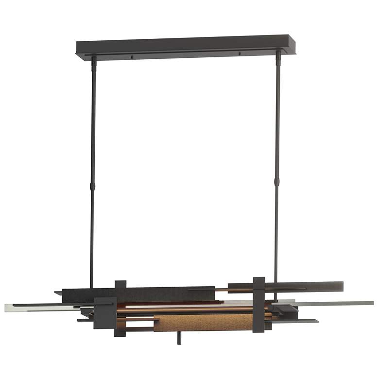 Image 1 Planar 48.3"W Sterling Accented Black Standard LED Pendant