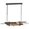 Planar 48.3"W Sterling Accented Bronze Standard LED Pendant
