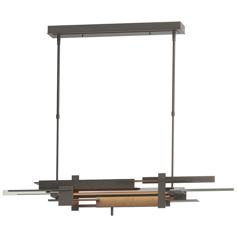 Image 1 Planar 48.3"W Sterling Accented Dark Smoke Standard LED Pendant