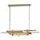 Planar 48.3"W Sterling Accented Soft Gold Standard LED Pendant