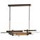 Planar 48.3"W Vintage Platinum Accented Bronze Standard LED Pendant