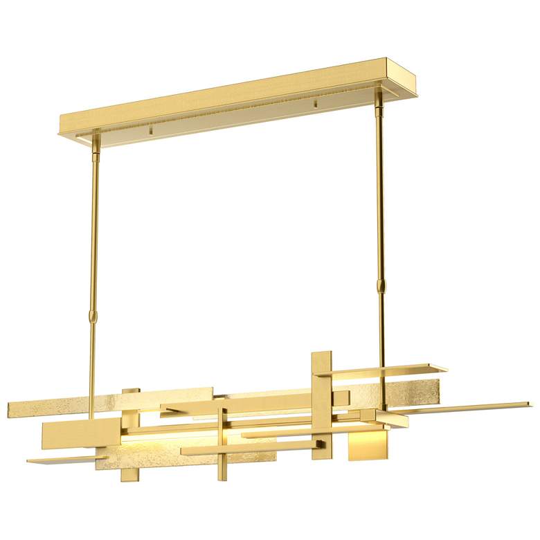 Image 1 Planar Large LED Pendant - Modern Brass