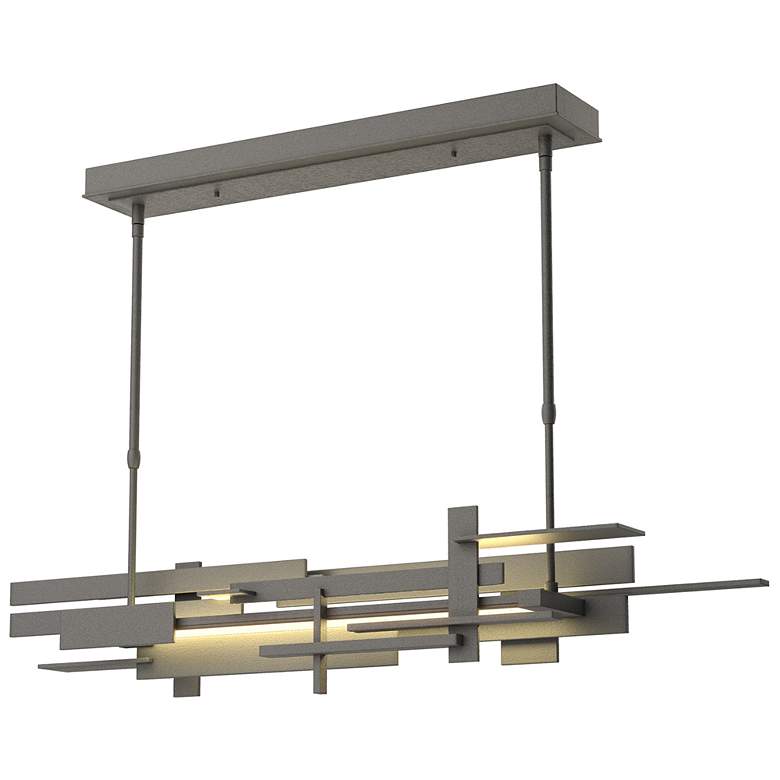 Image 1 Planar Large LED Pendant - Natural Iron Finish - Standard Height