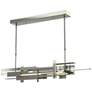 Planar Large LED Pendant - Sterling Finish - Standard Height
