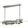 Planar Large LED Pendant - Sterling Finish - Standard Height