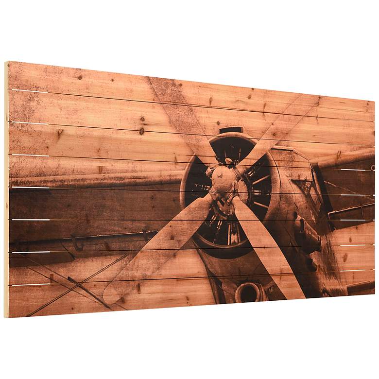 Image 4 Plane Propeller 60" Wide Giclee Print Solid Wood Wall Art more views