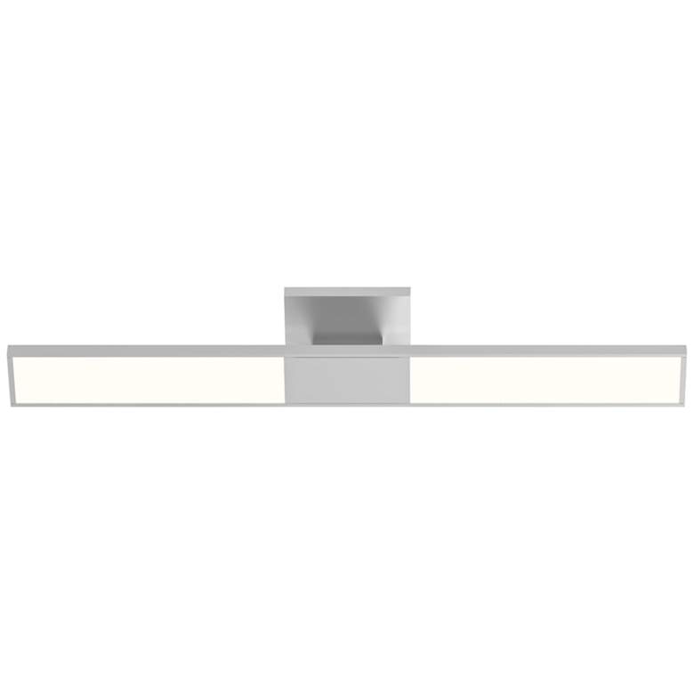 Image 3 Planes&#8482; 24 1/4 inchH Bright Satin Aluminum 2-LED Sconce more views