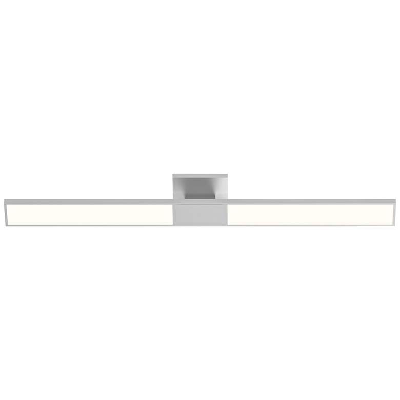 Image 3 Planes™ 32" High Bright Satin Aluminum Bath Light more views