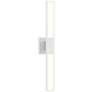 Planes&trade; 24 1/4" High Satin White 2-Light LED Wall Sconce