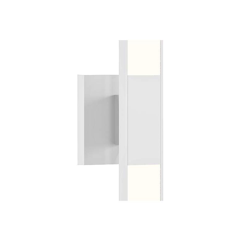 Image 2 Planes™ 24 1/4" High Satin White 2-Light LED Wall Sconce more views