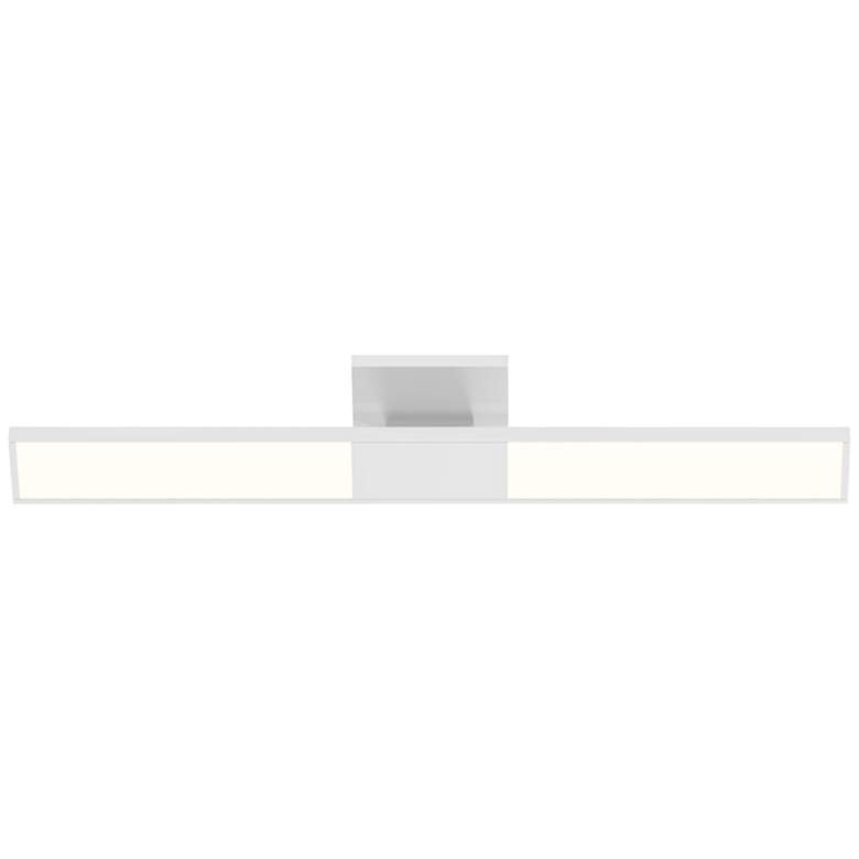 Image 3 Planes™ 24 1/4" High Satin White 2-Light LED Wall Sconce more views