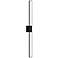 Planes™ 40" High Satin Black 2-Light LED Wall Sconce