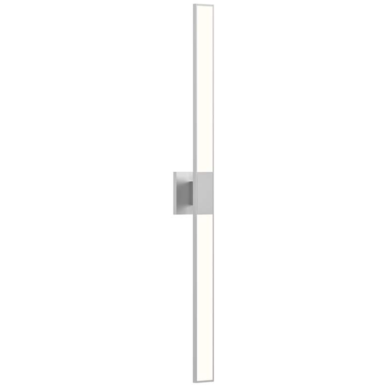 Image 1 Planes&trade; 40 inchH Bright Satin Aluminum 2-Light LED Wall Sconce