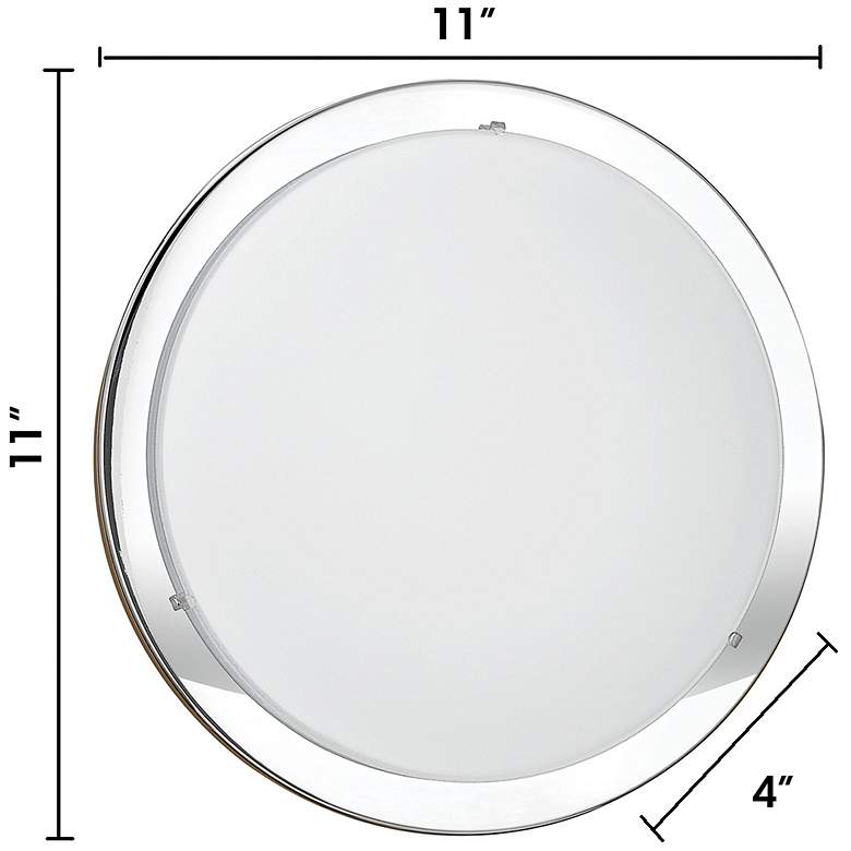 Image 3 Planet Ceiling Light Chrome Satin Glass more views