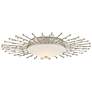 1_Planisphere 28" Wide Silver Leaf LED Ceiling Light
