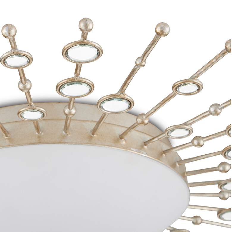 Image 4 Planisphere 28" Wide Silver Leaf LED Ceiling Light more views