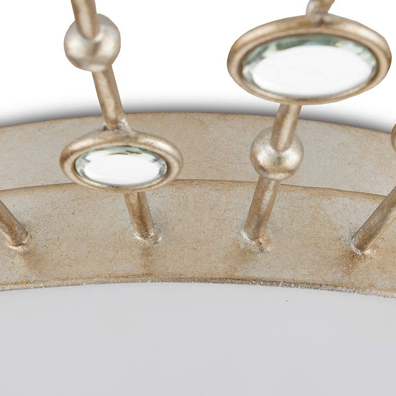 Image 5 Planisphere 28" Wide Silver Leaf LED Ceiling Light more views