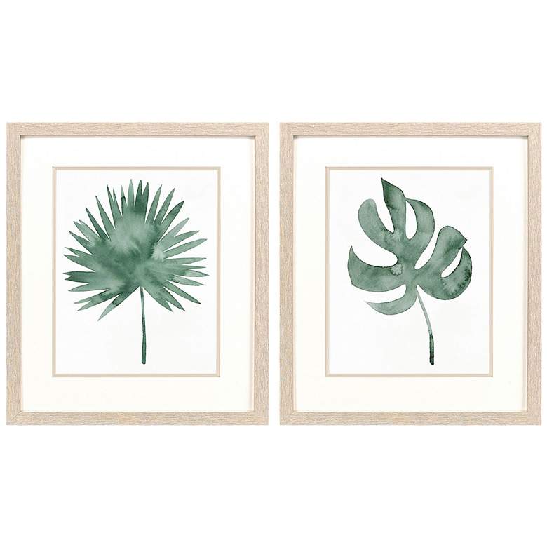 Image 1 Plant Press Framed 17"W x 20"H Art Set of 2