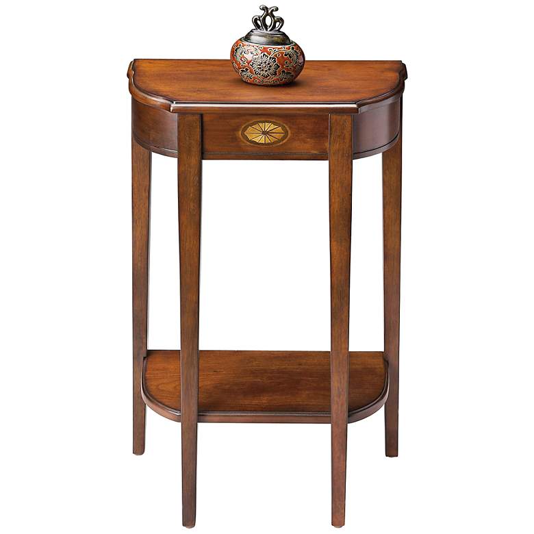 Image 1 Plantation 17 1/2 inch Wide Cherry Console Table