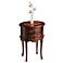 Plantation 18" Wide Distressed Cherry Collection Oval Side Table