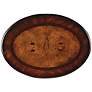 2_Plantation 18" Wide Distressed Cherry Collection Oval Side Table more views