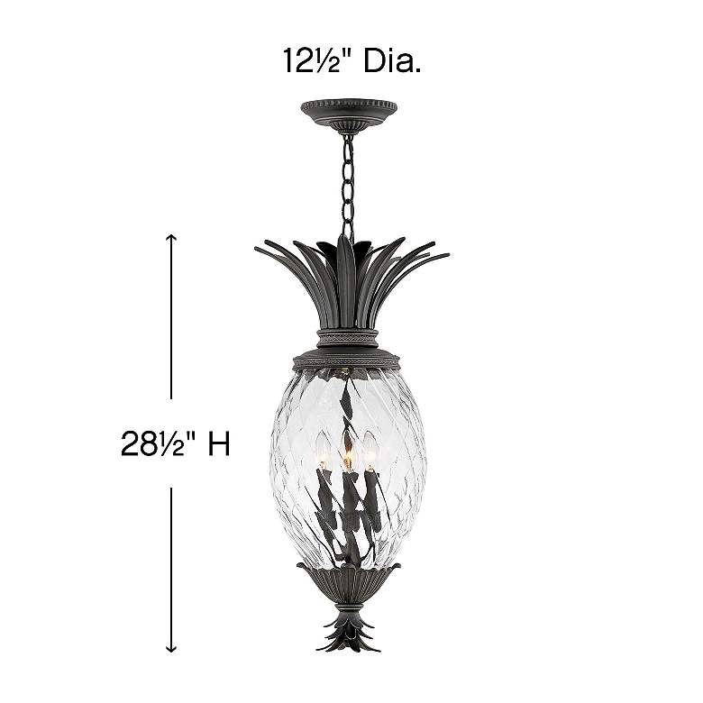 Image 5 Plantation 28 1/2" High Black 4-Light Outdoor Hanging Light more views