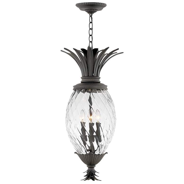 Image 1 Plantation 28 1/2 inch High Clear Outdoor Hanging Light