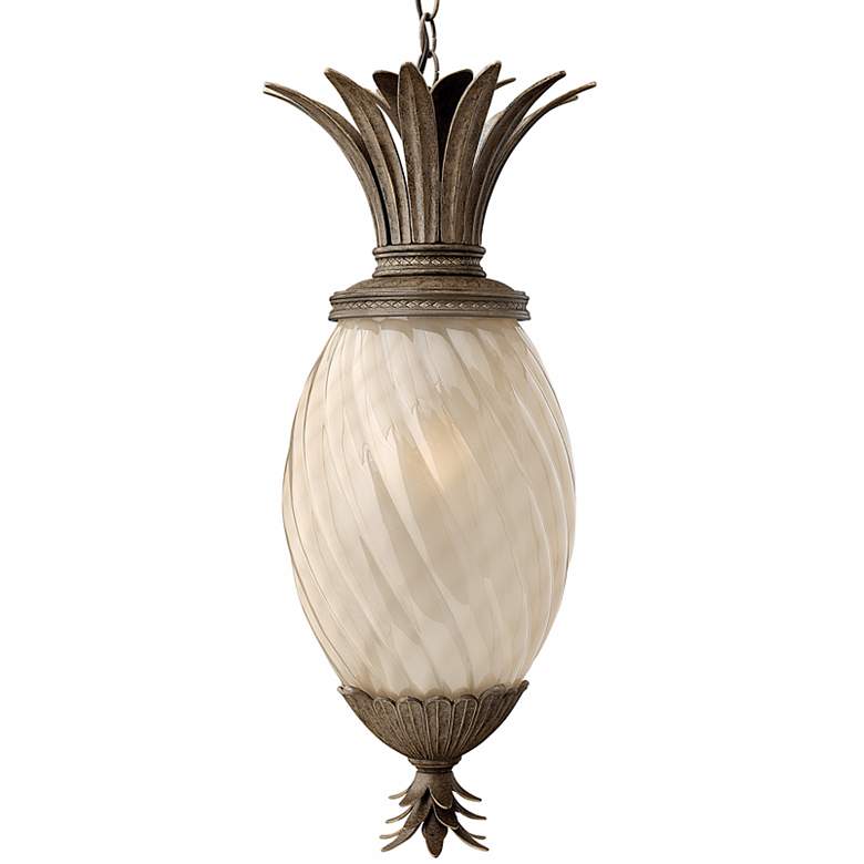 Plantation 28 1/2&quot; High Pearl Bronze Outdoor Hanging Light