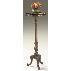 Plantation 36 1/2" High Cherry Finish Pedestal Plant Stand