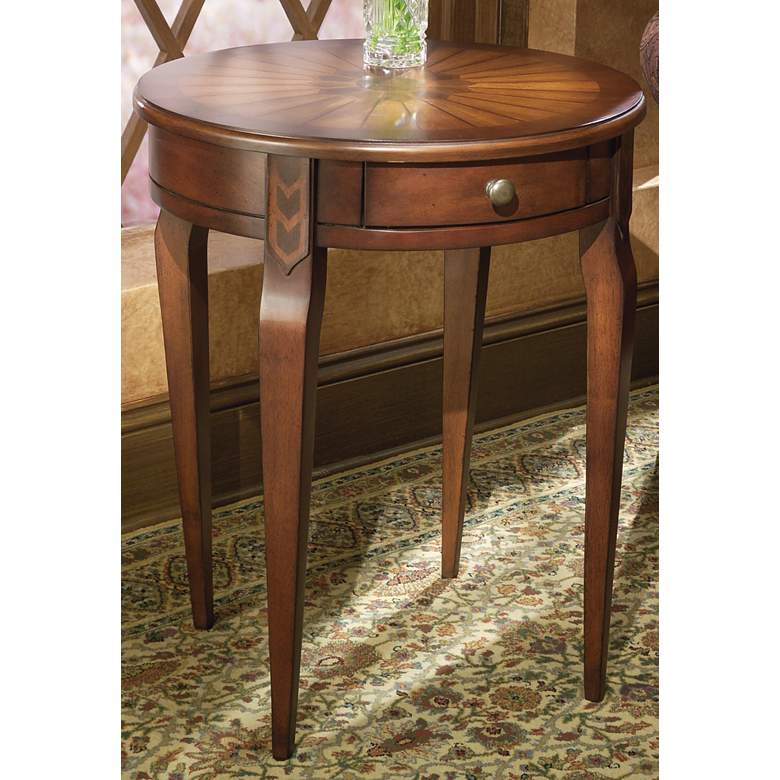 Image 1 Plantation Cherry 24 inch High Side Table
