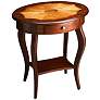 1_Plantation Cherry 26" High Oval Accent Table