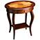 Plantation Cherry 26" High Oval Accent Table