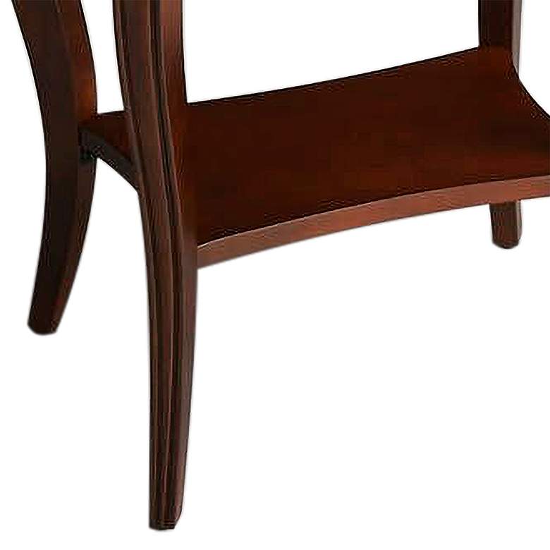 Image 2 Plantation Cherry 26" High Oval Accent Table more views