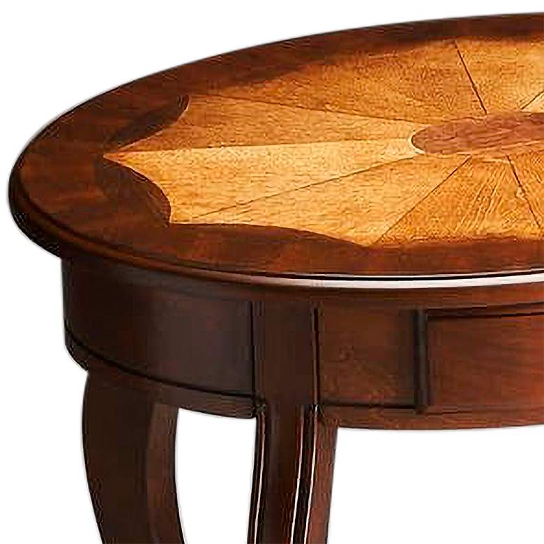 Image 3 Plantation Cherry 26" High Oval Accent Table more views