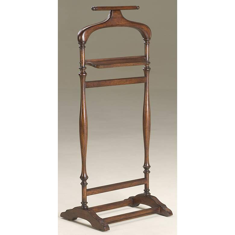 Image 1 Plantation Cherry 42 3/4" High Valet Stand