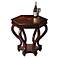 Plantation Cherry Collection Hexagonal Accent Table