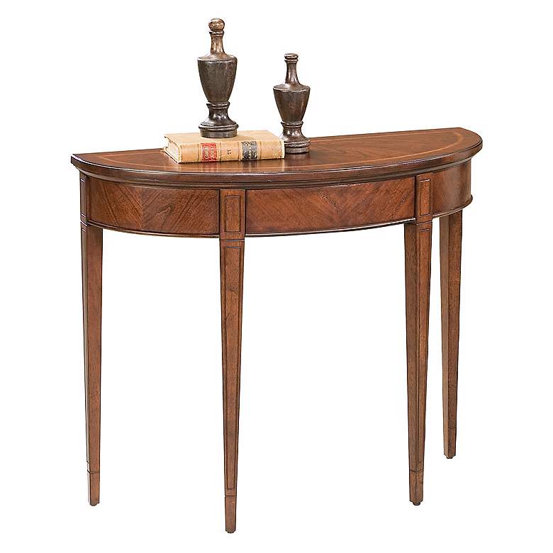 Image 1 Plantation Cherry Demilune Console Table