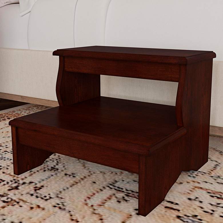 Image 1 Plantation Cherry Veneered Step Stool