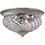 Plantation Collection Antique Nickel 16" Wide Ceiling Light
