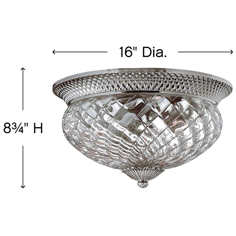 Image 3 Plantation Collection Antique Nickel 16" Wide Ceiling Light more views