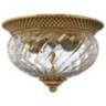 Plantation Collection Burnished Brass 12" Wide Ceiling Light
