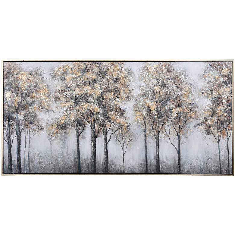 Image 1 Plantation Trees Hand Painted Framed Canvas Art