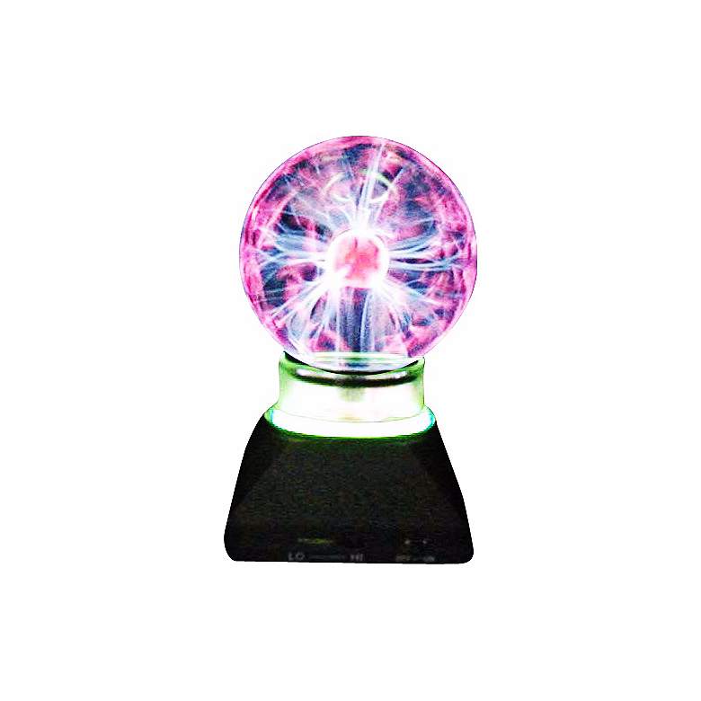 Image 1 Plasma Ball with Neon Ring Accent Lamp