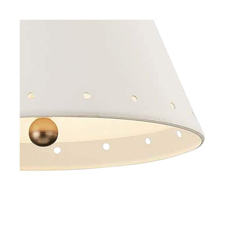 Image 3 Plaster No.1 15" Wide Aged Brass Pendant Light more views