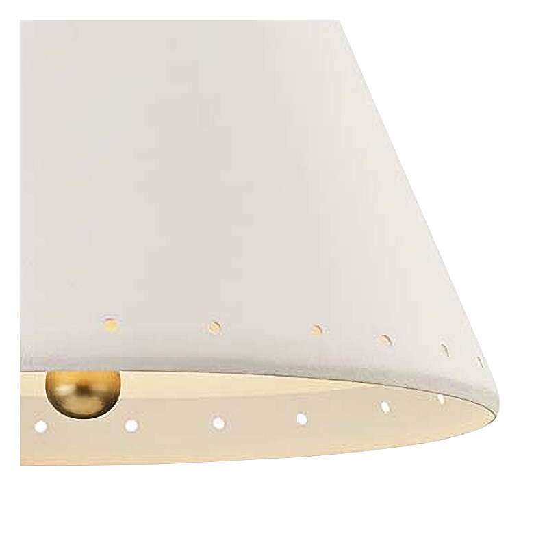 Image 3 Plaster No.1 20" Wide Aged Brass Pendant Light more views