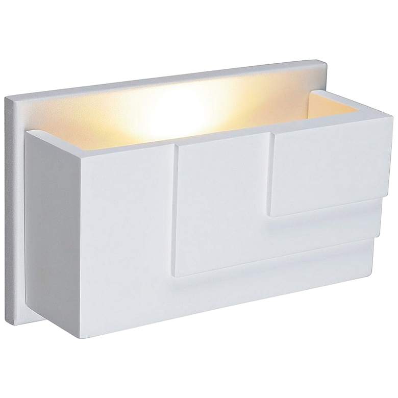 Image 1 Plastra WL-5 2 1/2 inch High White LED Wall Sconce