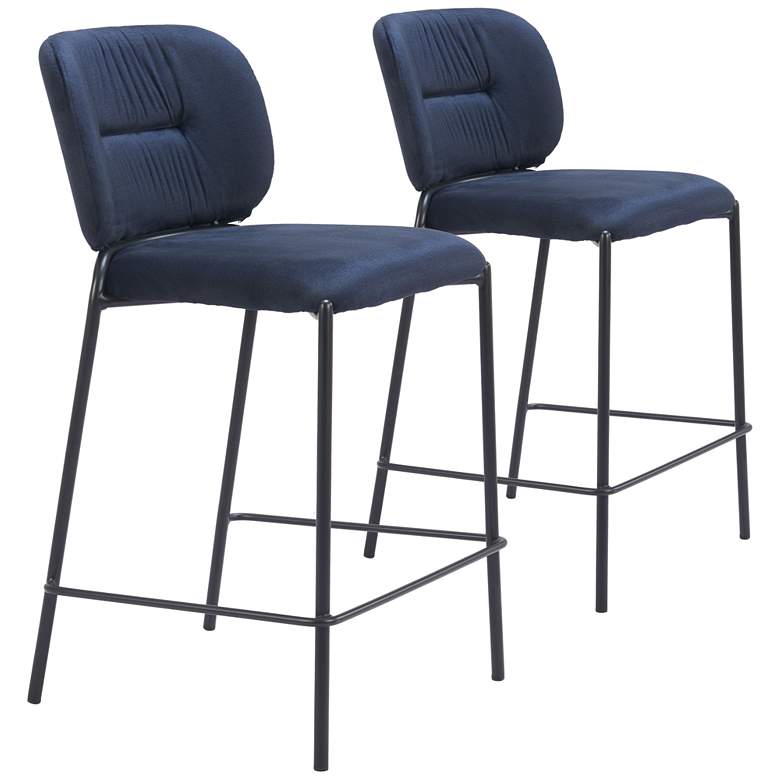 Image 1 Plat Counter Stool Blue