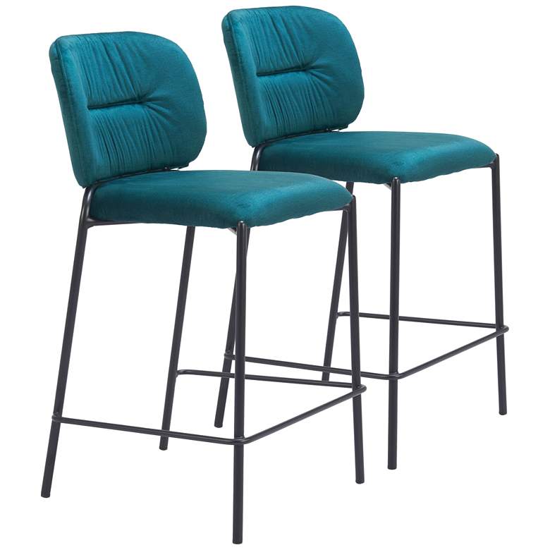 Image 1 Plat Counter Stool Green