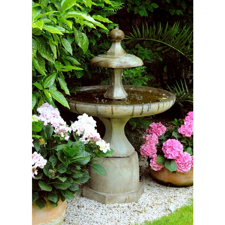 Image 1 Plateau 48 1/2 inch High Relic Sargasso Outdoor Floor Fountain